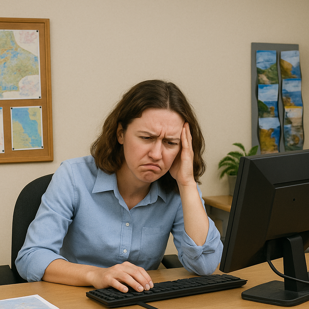 Frustrated CVB Employee Searching for events